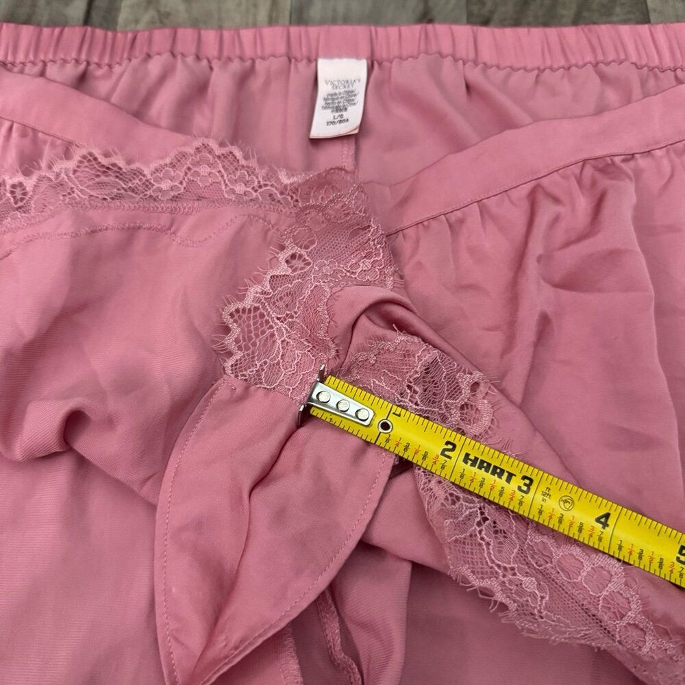 Victoria’s Secret Dream Angels satin pink lace pajama lounge shorts - Picture 5 of 7